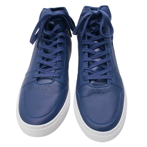 Creative Recreation Men's Size 10 Adonis Blue and Orange High Top Sneakers - Picture 5 of 7